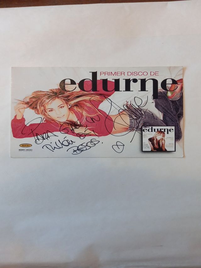 Cartolina firmata Edurne