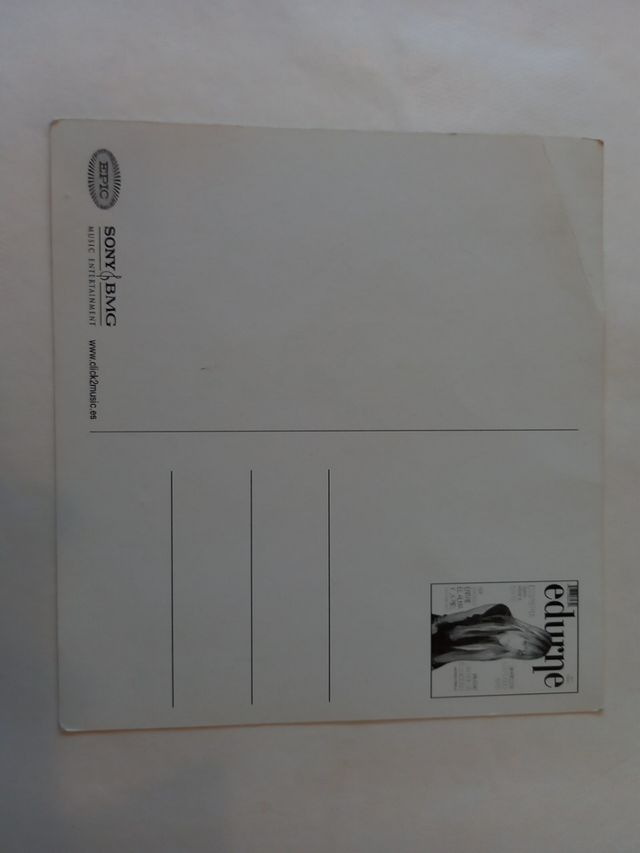 Cartolina firmata Edurne