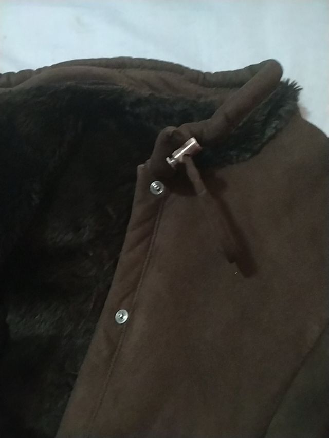 Chaquetón cazadora de piel vuelta