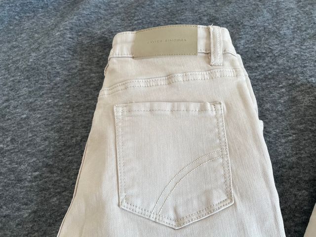 Pantaloni lunghi elasticizzati beige Javier Simorra