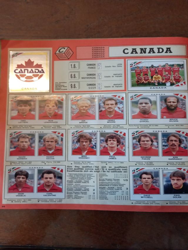 Album di carte collezionabili Panini Mundial 1986, completo