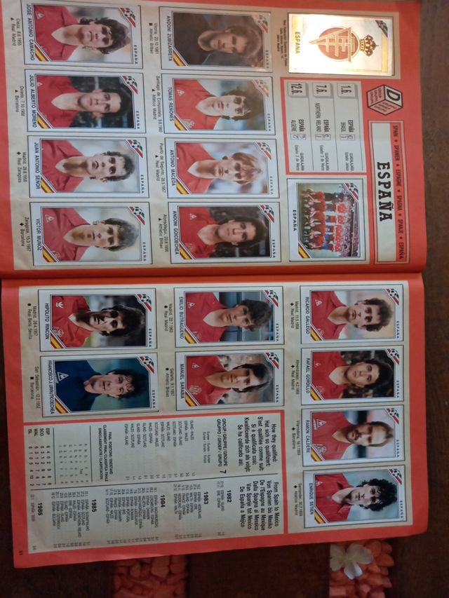 Album di carte collezionabili Panini Mundial 1986, completo