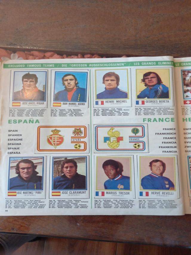 Album completo Panini World Cup 1974 Germania