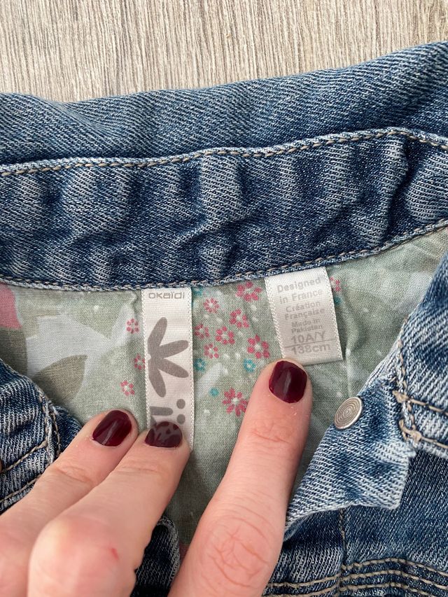 Cazadora tejana Okaïdi. Talla 10