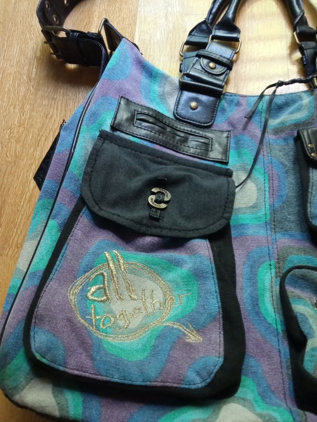 Maxi Bolso Desigual tonos azules