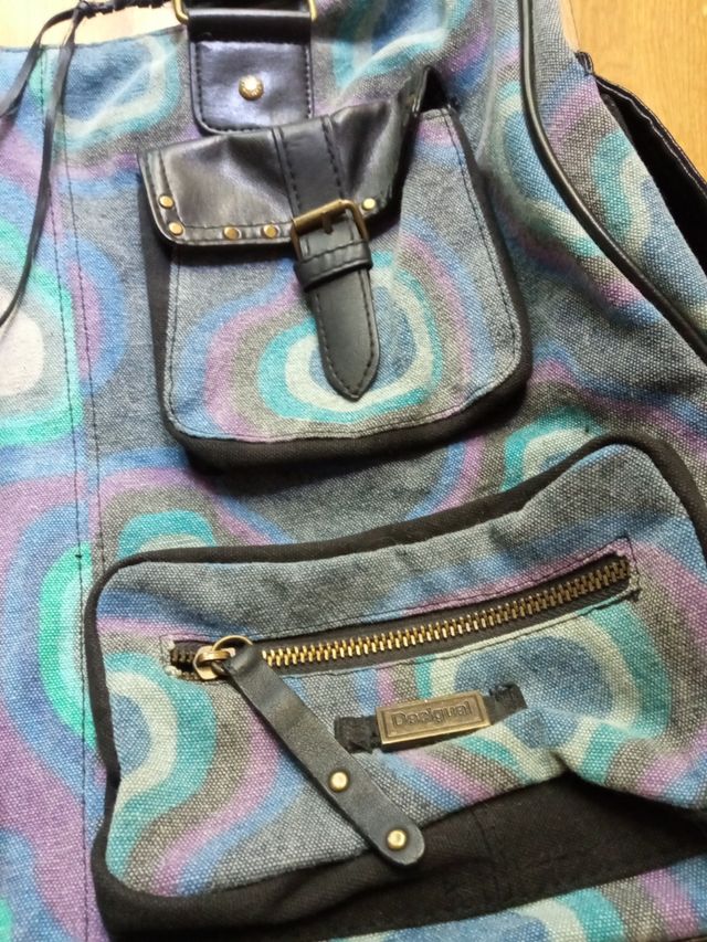 Maxi Bolso Desigual tonos azules