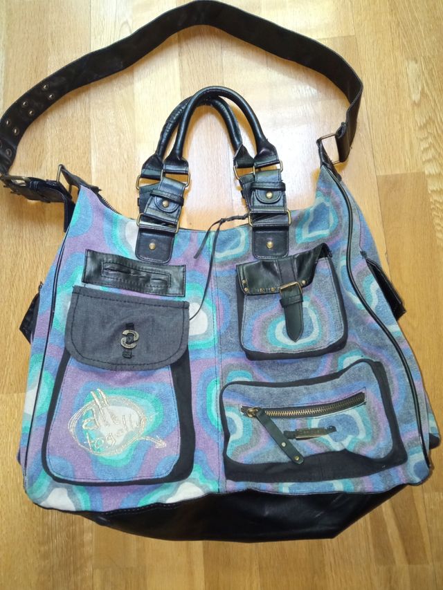 Maxi Bolso Desigual tonos azules