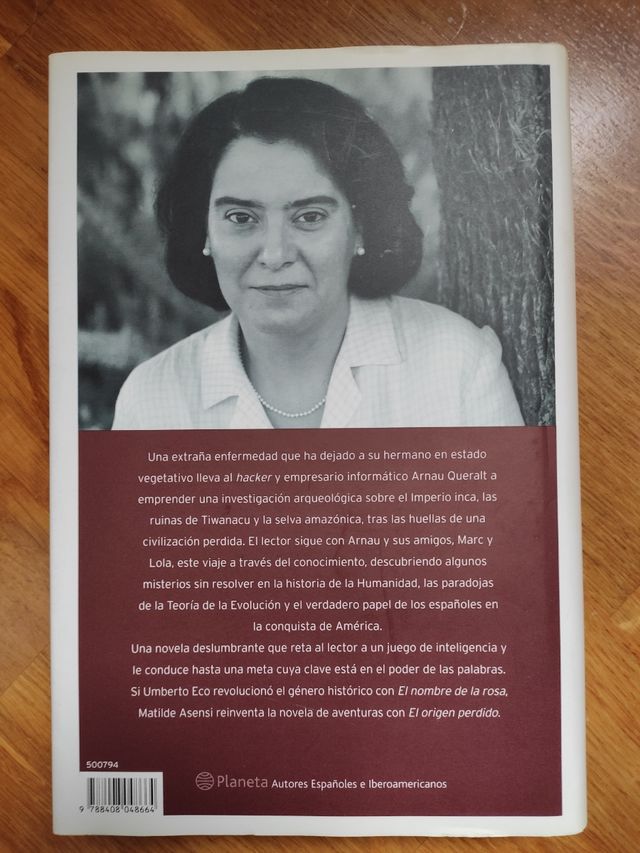 Libro El origen perdido