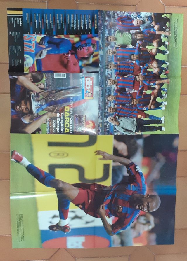 Póster gigante BARÇA campeón Champions League 2006