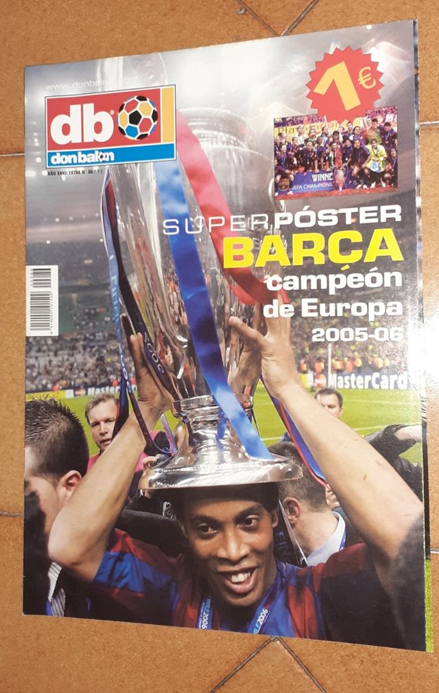 Póster gigante BARÇA campeón Champions League 2006