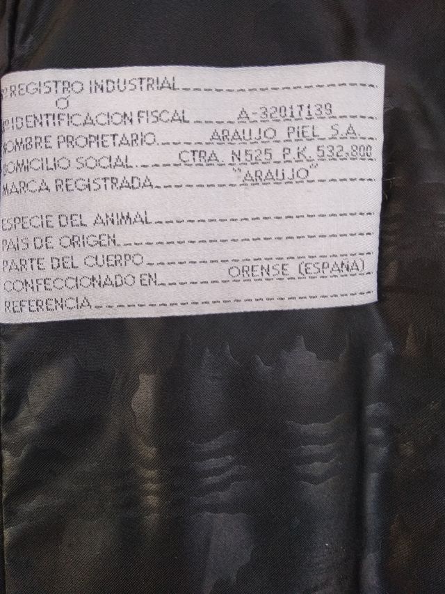chaquetón zorro plateado