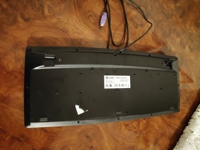 Teclado negro y gris