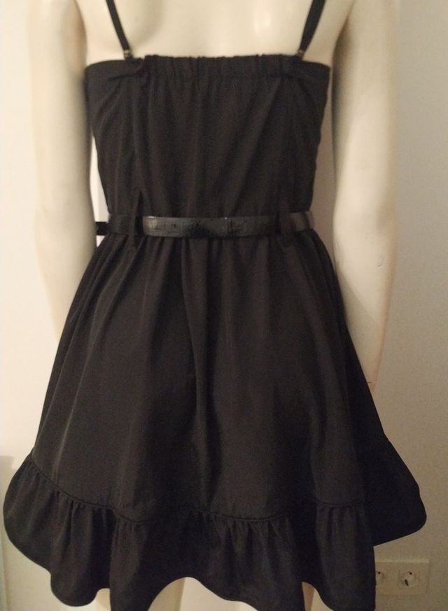 Vestido Only negro brillante