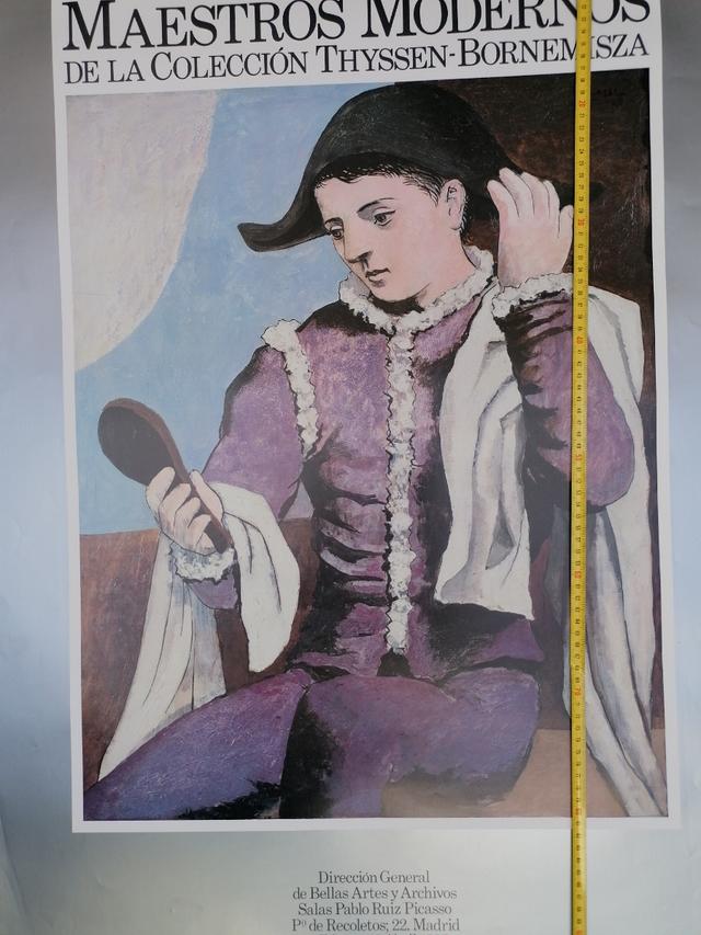 PICASSO. ARLEQUÍN. CARTEL. ORIGINAL DE 1986