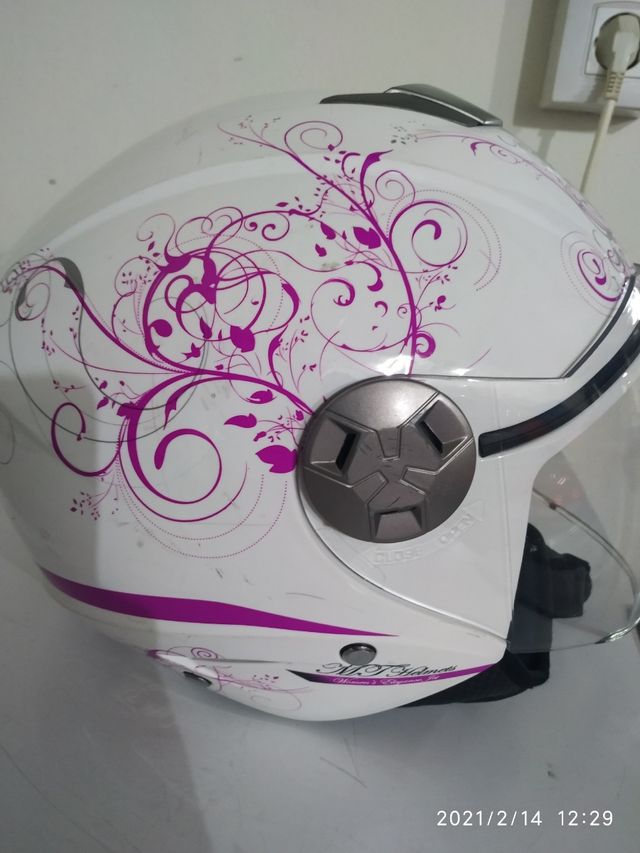 casco de moto mujer