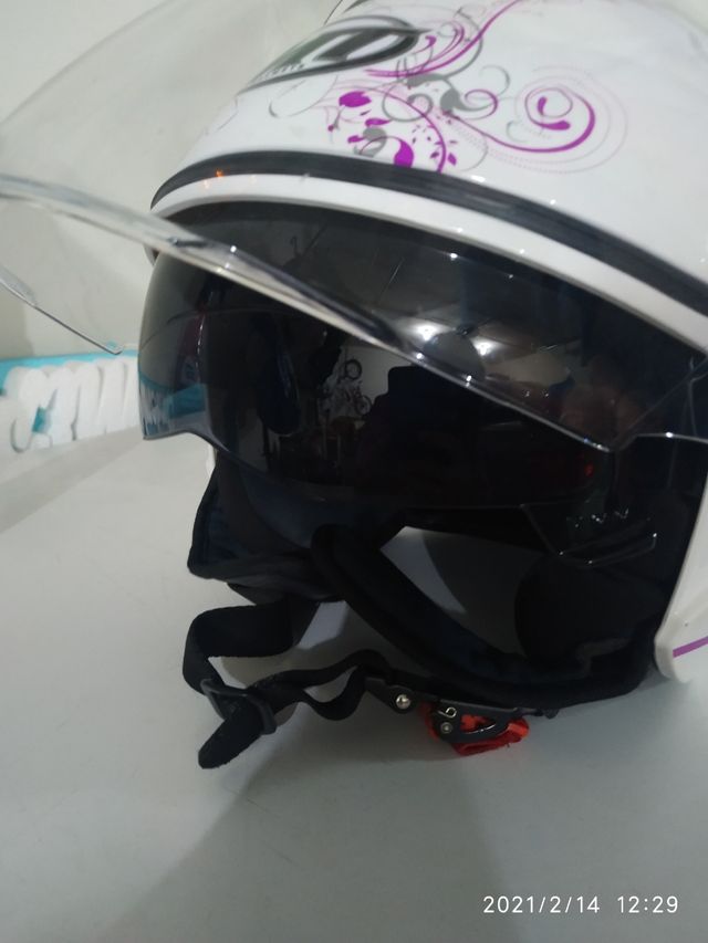casco de moto mujer