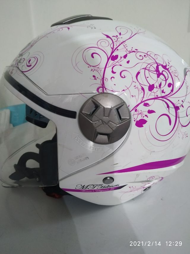 casco de moto mujer