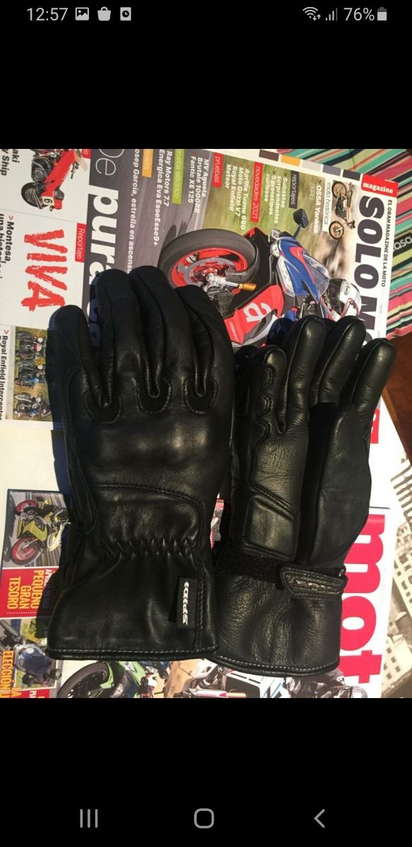 guantes Cuero moto