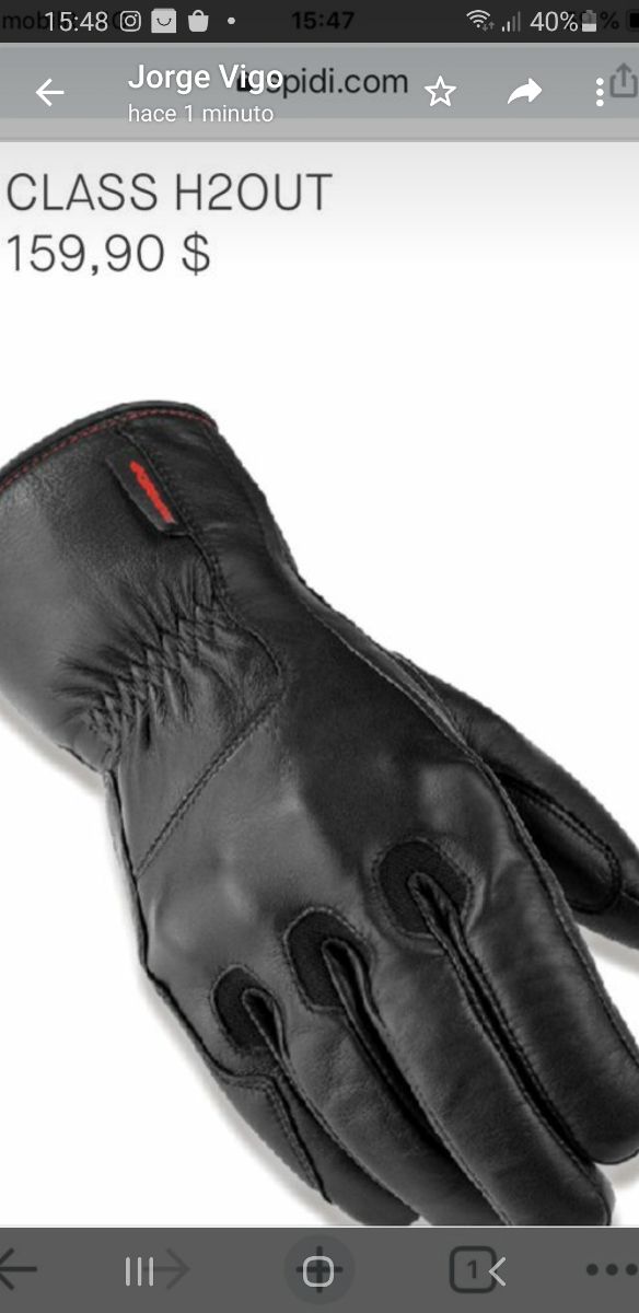 guantes Cuero moto