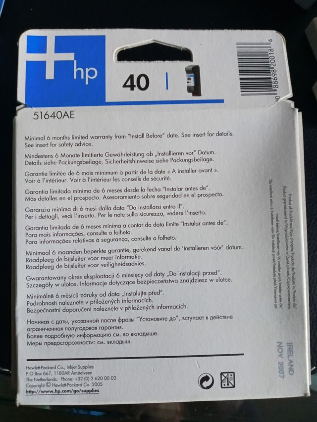 Cartuchos HP desingjet series 300, 400