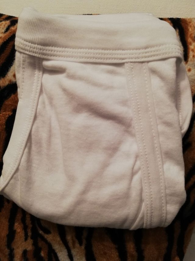 Pack5 slips sr con abertura talla 64 blancos algod