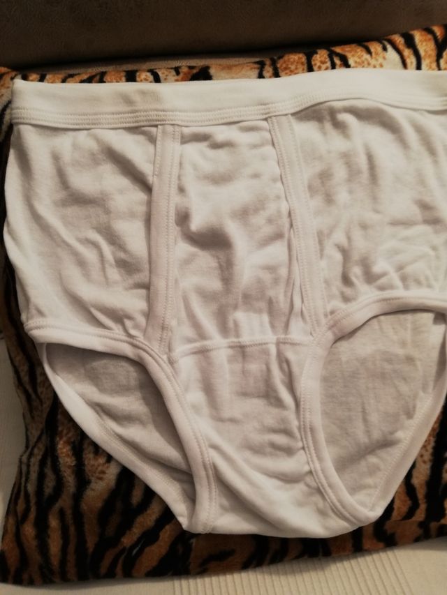 Pack5 slips sr con abertura talla 64 blancos algod