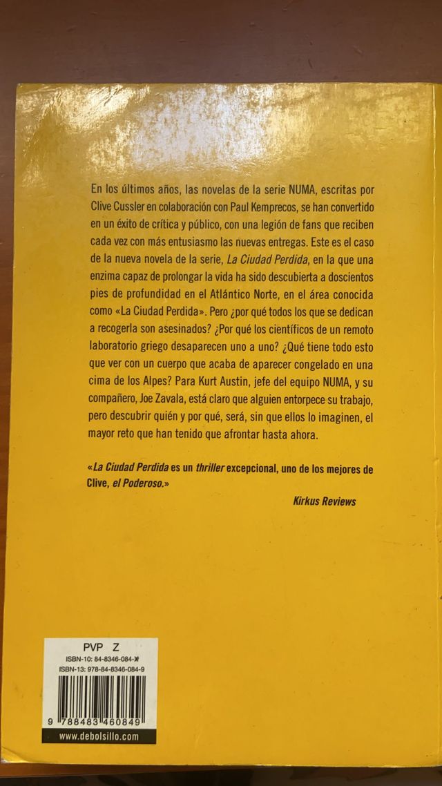 Libro la ciudad perdida 