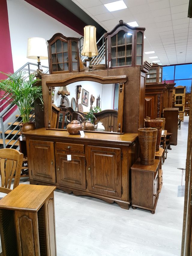 Muebles Rusticos de Roble Macizo Salon Completo de segunda mano por 15