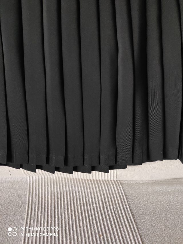 Falda tablas vintage negra made in Spain