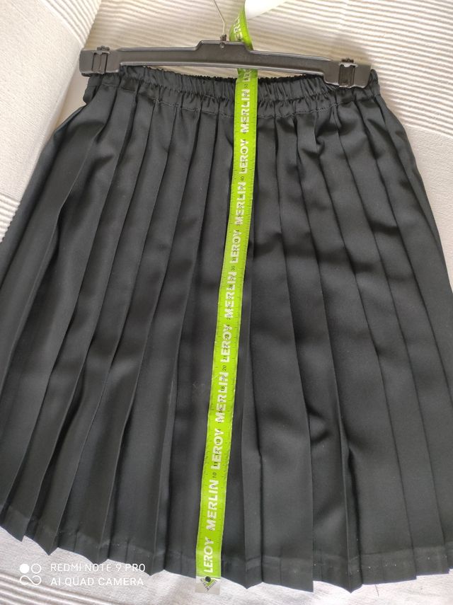 Falda tablas vintage negra made in Spain