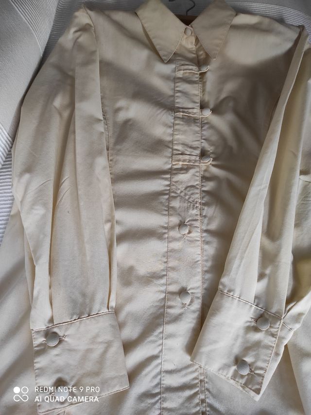 Camisa vintage botones forrados