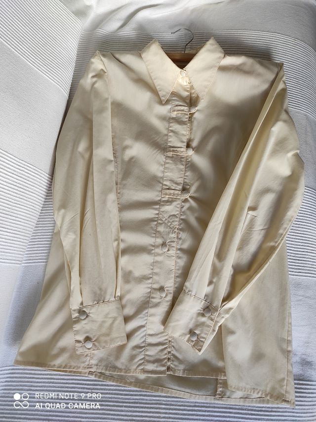 Camisa vintage botones forrados