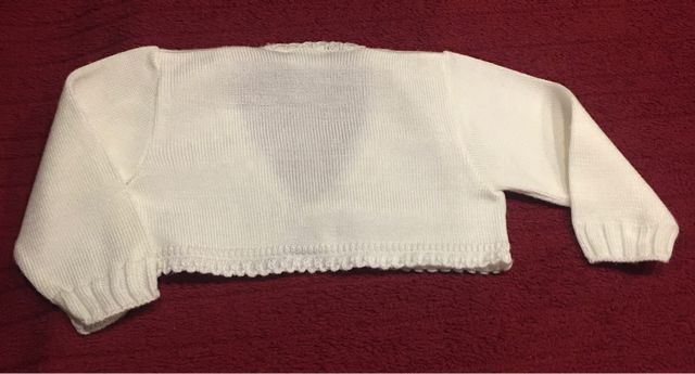 Chaqueta blanca niña, 6 meses, Paz Rodriguez