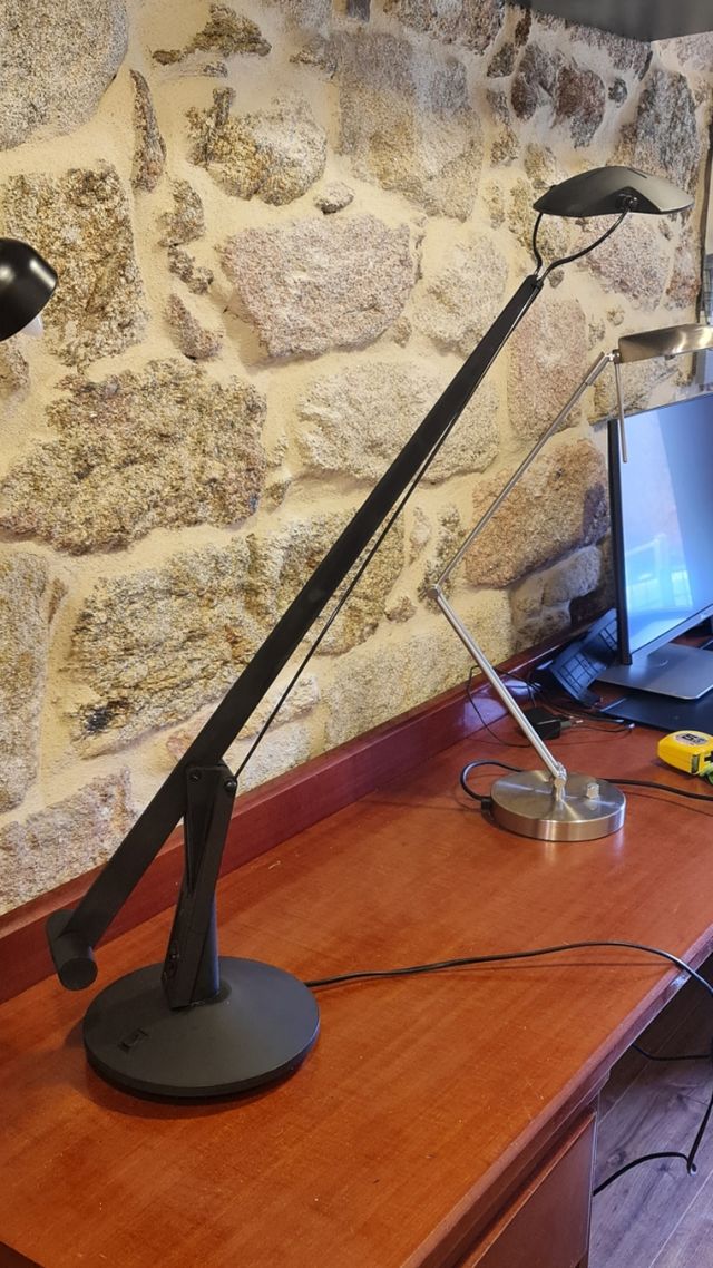 Flexo halógeno color negro.