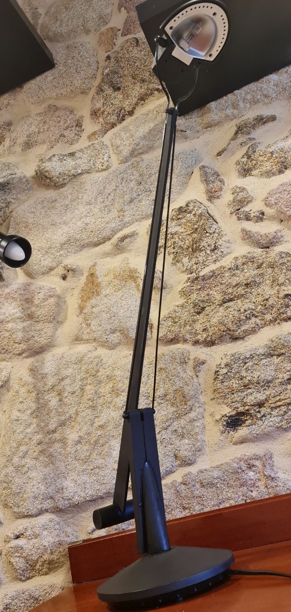 Flexo halógeno color negro.