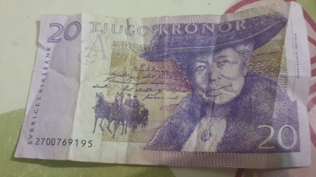 Billete De 20 Tjugo Kronor De Segunda Mano Por 30 EUR En Legan s En billete-de-20-tjugo-kronor-de-segunda-mano-por-30-eur-en-legan-s-en