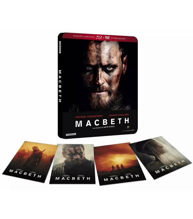 MACBETH - STEELBOOK BLURAY + DVD + POSTALES