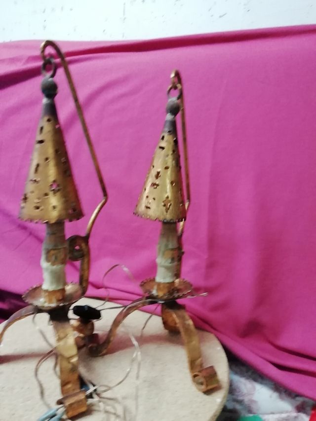 Lamparas de mesita rustico