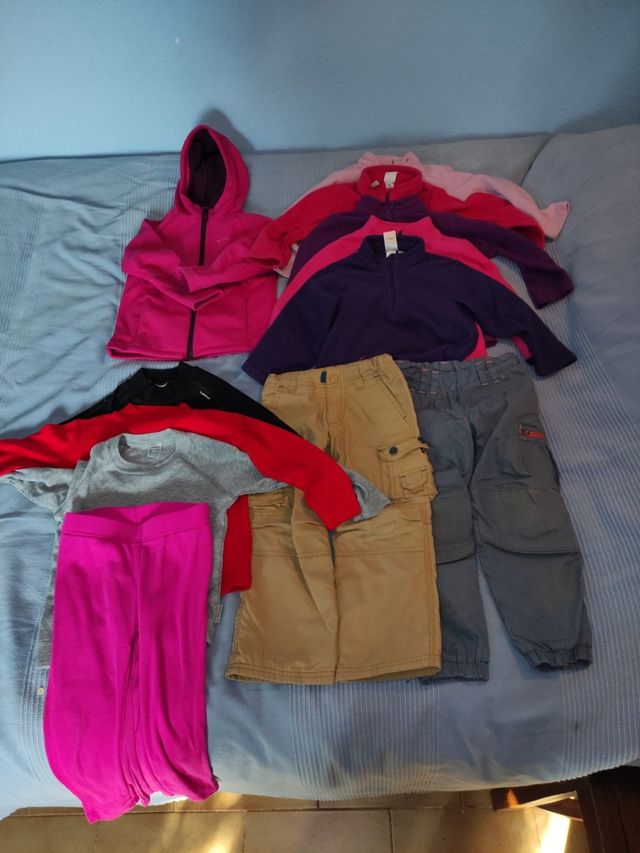 Lote ropa térmica montaña 4 años