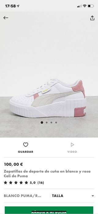 Zapatillas puma Cali plataforma de segunda mano por 80 EUR en Chiclana de  la Frontera en WALLAPOP