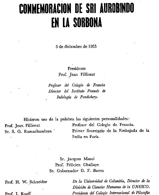 [AÑO 1955]. SRI AUROBINDO. INDIA. 