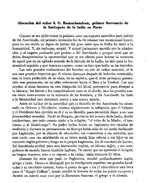 [AÑO 1955]. SRI AUROBINDO. INDIA. 