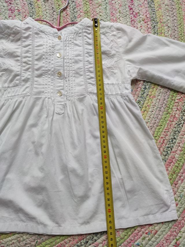 Blusa niña 4 años blanca