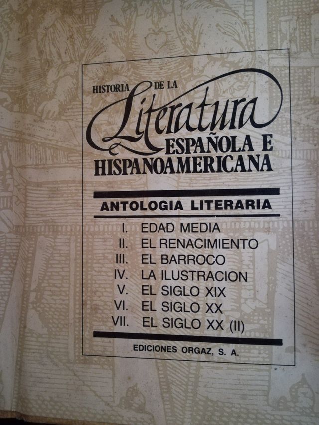 Storia della letteratura Spagnola e Ispano-Americana