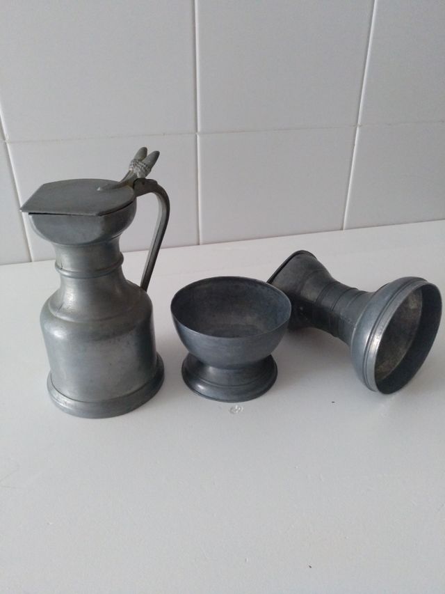 Jarras de peltre