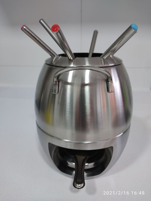 Fondue de acero inoxidable