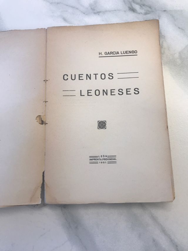 Cuentos Leoneses.libro antiguo