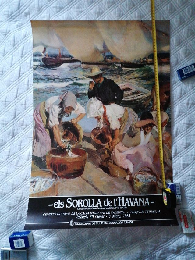 ARTE. PINTURA. SOROLLA DE LA HABANA. CARTEL. 1985