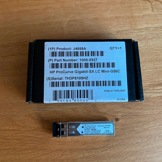 Módulo transceptor HP J4858A, 1000BASE-SX SFP