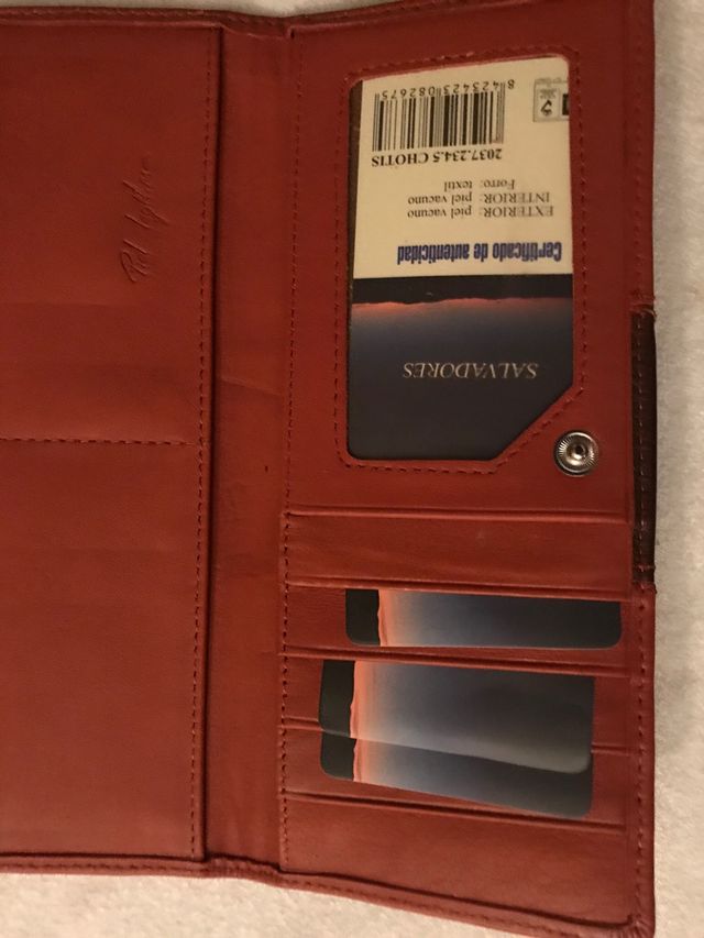 Cartera de mano de mujer piel